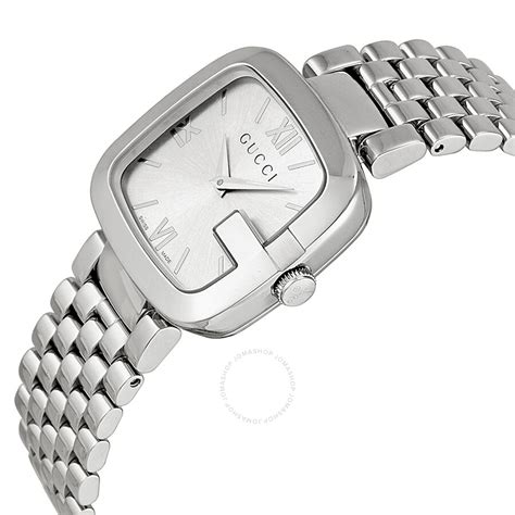 gucci silver watch womens|stainless steel gucci ladies watches.